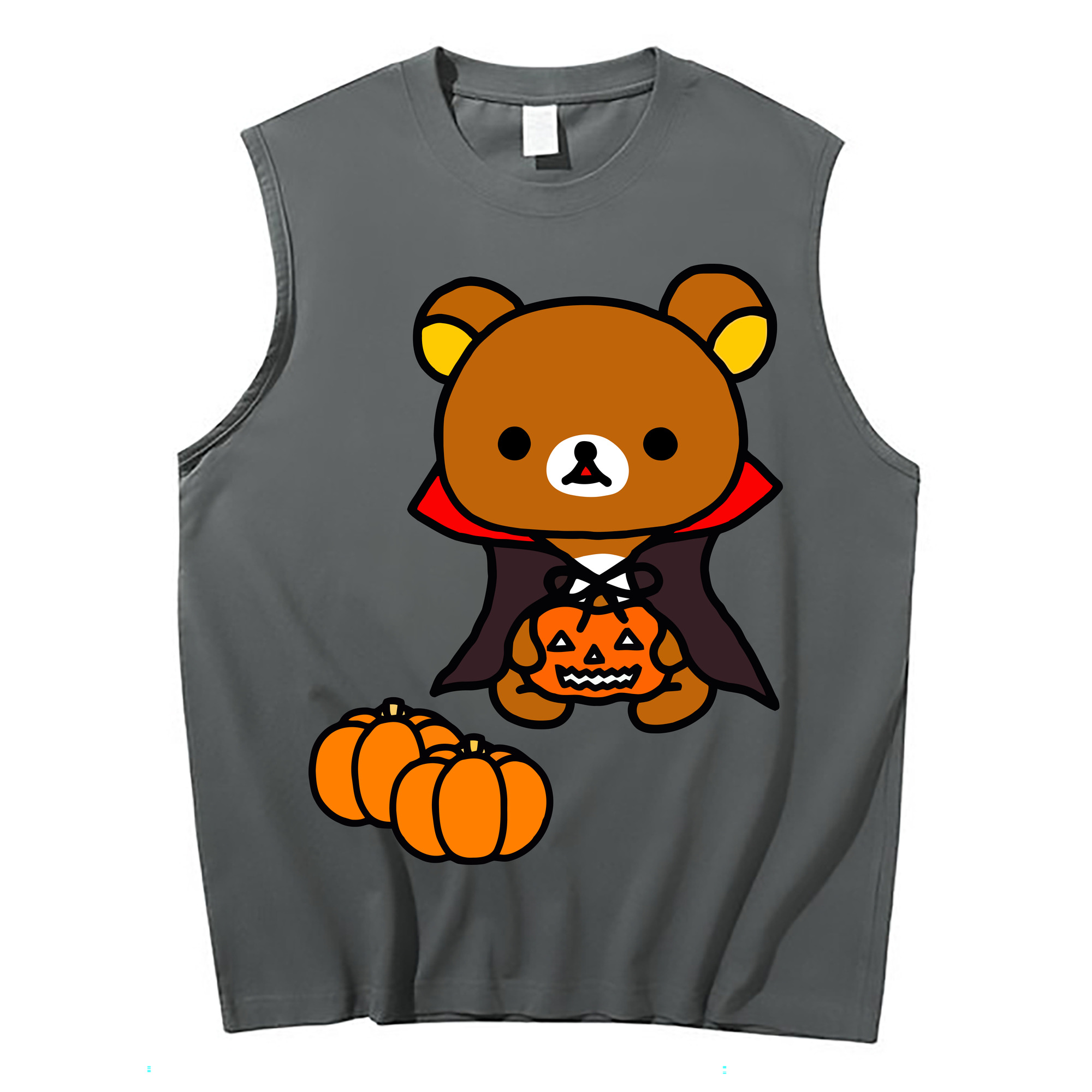 （画像用） リラックマ リラックマ キイロイトリ Rilakkuma Korilakkuma Kiiroitori コットン100％タンクトップ（フロントプリント）